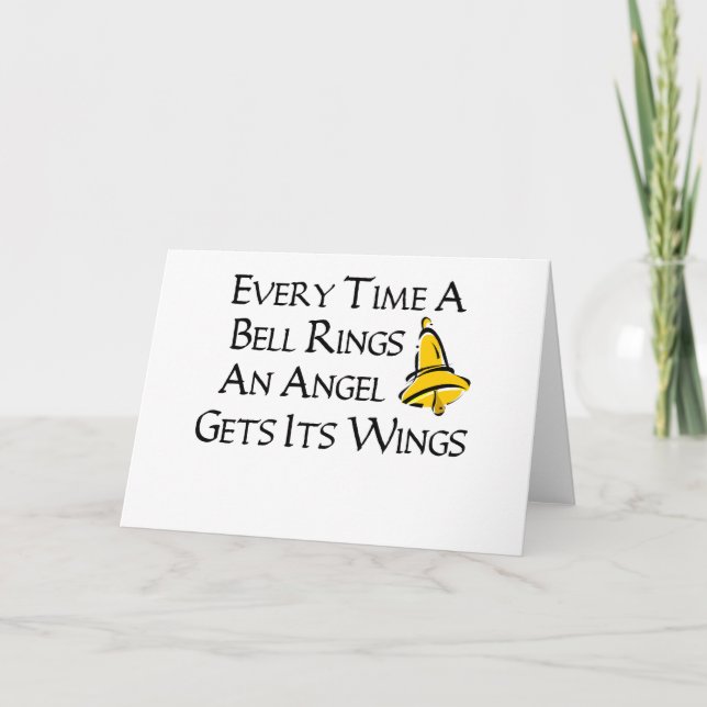Cartes Pour Fêtes Annuelles Chaque fois qu'une cloche sonne (Devant)