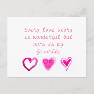 Cartes Pour Fêtes Annuelles Chaque histoire d'amour est merveilleuse mais la n