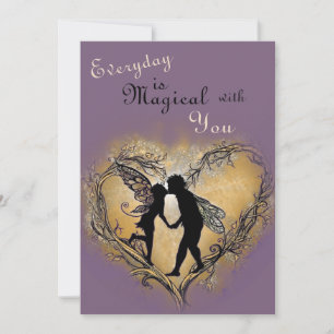 Cartes Pour Fêtes Annuelles Chaque jour est magique avec vous Fées Saint-Valen