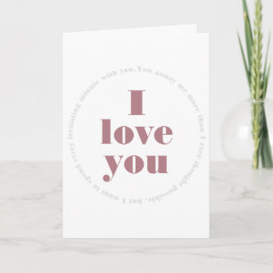 Cartes Pour Fêtes Annuelles Chaque minute irritante - Saint-Valentin drôle