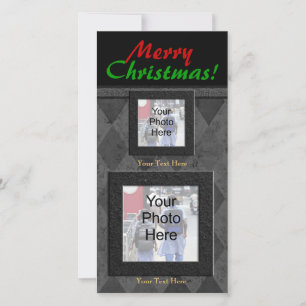 Cartes Pour Fêtes Annuelles Charcoal Diamant Joyeux Noël