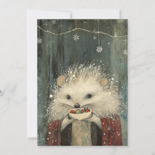 Cartes Pour Fêtes Annuelles Chardon le Hérisson   Caprice de la Forêt 