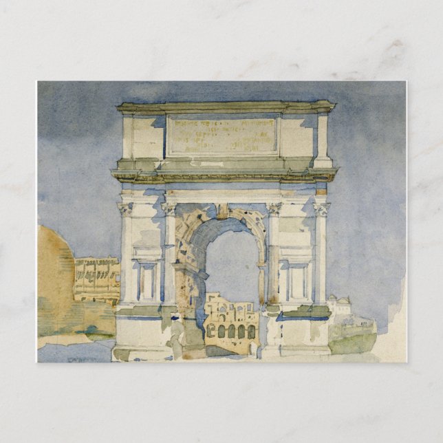 Cartes Pour Fêtes Annuelles Charles Rennie Mackintosh - L'Arc de Titus, Rome (Devant)