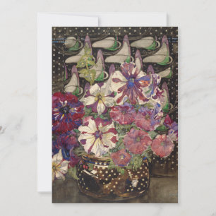 Cartes Pour Fêtes Annuelles Charles Rennie Mackintosh - pétunias