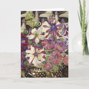 Cartes Pour Fêtes Annuelles Charles Rennie Mackintosh - Petunias