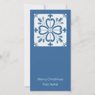 Cartes Pour Fêtes Annuelles Charleterie de Noël et pétales de fleurs