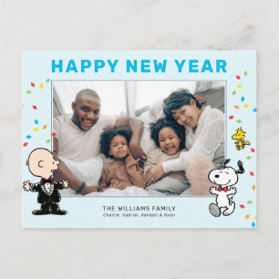 Cartes Pour Fêtes Annuelles Charlie Brown, Snoopy & Woodstock Bonne année