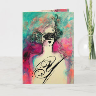 Cartes Pour Fêtes Annuelles CHARM MONOGRAM / Célébration de la nouvelle année