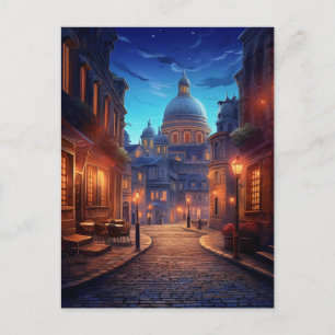 Cartes Pour Fêtes Annuelles Charme crépusculaire du quartier Alfama de Lisbonn