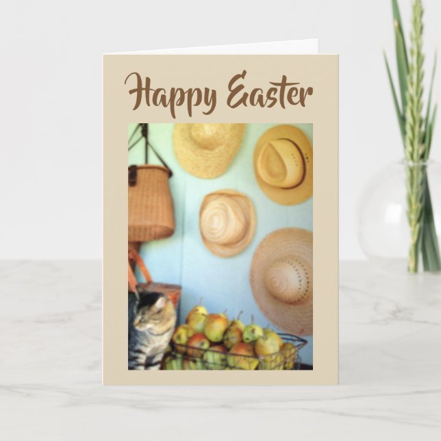 CARTES POUR FÊTES ANNUELLES CHARME DE PAYS ET OBLIGATIONS POUR ***EASTER*** (Devant)