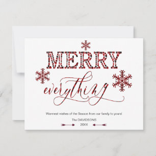 Cartes Pour Fêtes Annuelles Charme Red Buffalo Holiday MERRY Tout