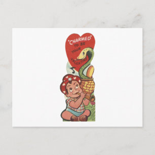Cartes Pour Fêtes Annuelles Charmer de serpent vintage Valentine