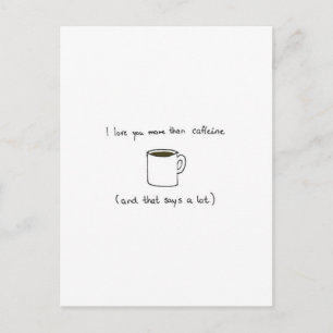 Cartes Pour Fêtes Annuelles Charming coffee Valentines day card