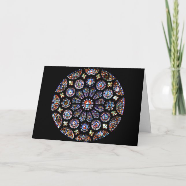 Cartes Pour Fêtes Annuelles Chartres Rose Window (Devant)