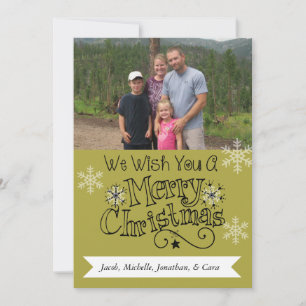 Cartes Pour Fêtes Annuelles Chartreuse Joyeux Noël Photo Holiday Card
