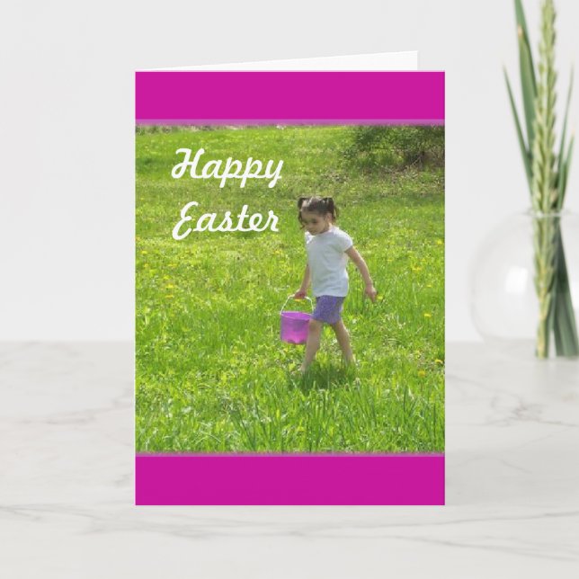 Cartes Pour Fêtes Annuelles Chasse aux oeufs de Pâques (Devant)