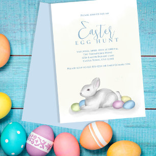 Cartes Pour Fêtes Annuelles Chasse aux oeufs Pastel de Pâques Aquarelle