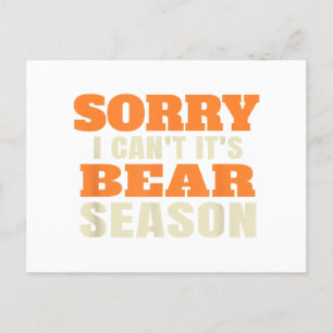 Cartes Pour Fêtes Annuelles Chasse aux ours amusante