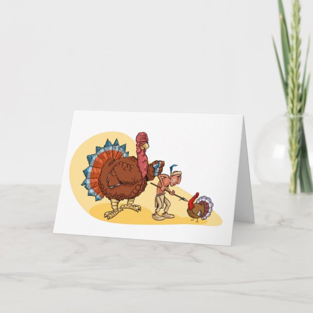 Cartes Pour Fêtes Annuelles Chasse de la Turquie (Devant)