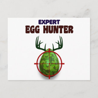 Cartes Pour Fêtes Annuelles Chasseur de Pâques, chasse aux chevreuils, plaisir