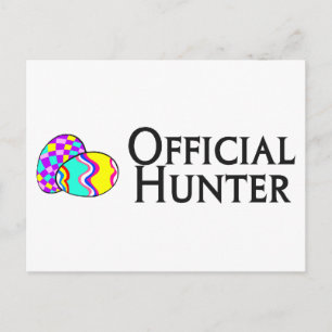 Cartes Pour Fêtes Annuelles Chasseur officiel d'oeufs de Pâques