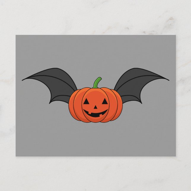 Cartes Pour Fêtes Annuelles Chat Citrouille d'Halloween (Devant)