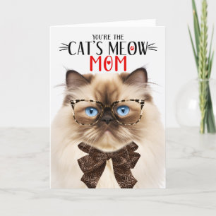 Cartes Pour Fêtes Annuelles Chat de l'Himalaya pour maman pour la fête des mèr
