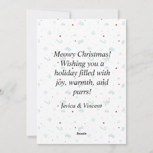 Cartes Pour Fêtes Annuelles chat de Noël inspiré de l'époque