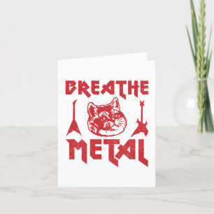 Cartes Pour Fêtes Annuelles Chat en métal lourd