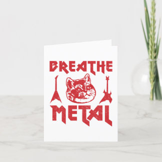 Cartes Pour Fêtes Annuelles Chat en métal lourd