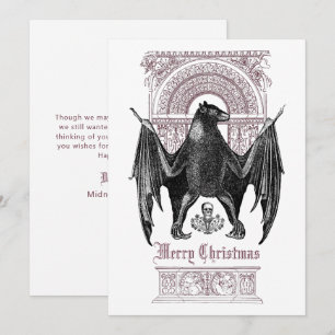 Cartes Pour Fêtes Annuelles Chat gothique Joyeux Noël