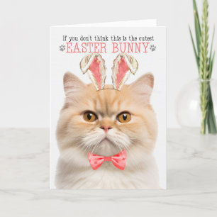 Cartes Pour Fêtes Annuelles Chat Muchnkin à Bunny Ears pour Pâques