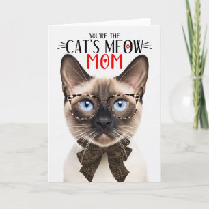 Cartes Pour Fêtes Annuelles Chat Siamese Seal Point pour maman pour la fête de