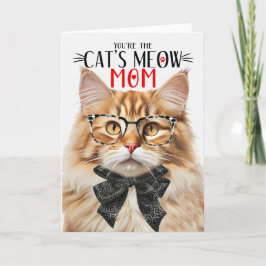 Cartes Pour Fêtes Annuelles Chat Tabby orange pour maman pour la fête des mère