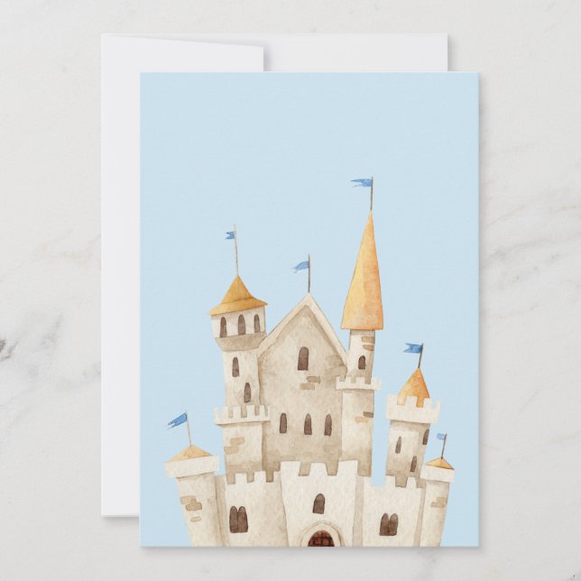 Cartes Pour Fêtes Annuelles Château Bleu (Devant)