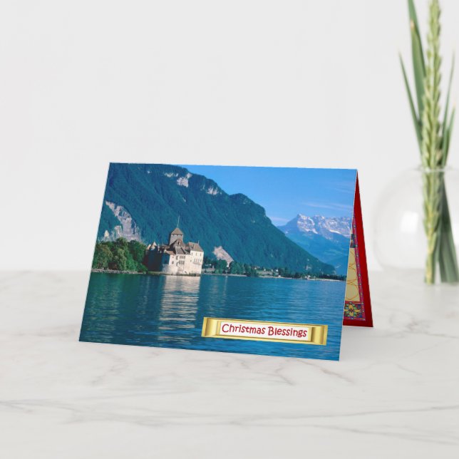 Cartes Pour Fêtes Annuelles Château chinon, Lac Léman 2 (Devant)