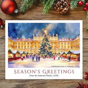 Cartes Pour Fêtes Annuelles Château de Schönbrunn à Noël Vienne