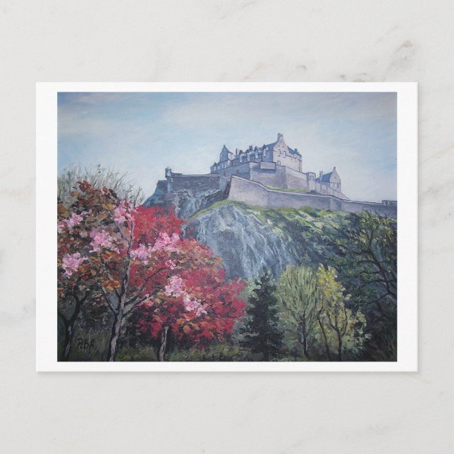 Cartes Pour Fêtes Annuelles Château d'Édimbourg. Edimbourg, belle Écosse (Devant)