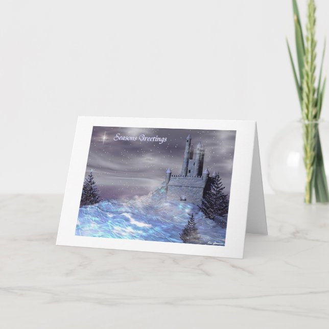 Cartes Pour Fêtes Annuelles Château d'hiver (Devant)