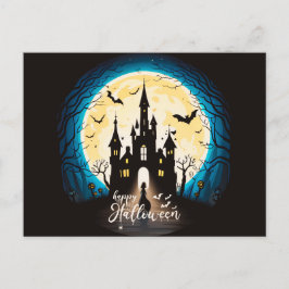 Cartes Pour Fêtes Annuelles Château Hanté Joyeux Halloween Effrayant