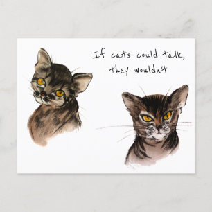 Cartes Pour Fêtes Annuelles Chats abyssiniques / Personnalisé