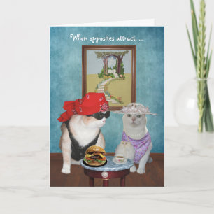 Cartes Pour Fêtes Annuelles Chats amusants/Kitties Valentin/Anniversaire