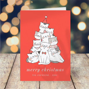 Cartes Pour Fêtes Annuelles Chats chats chats chats chats chats de Noël