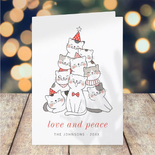 Cartes Pour Fêtes Annuelles Chats chats chats chats chats chats de Noël