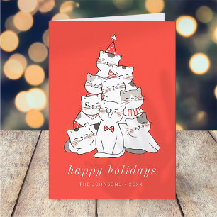 Cartes Pour Fêtes Annuelles Chats chats chats chats chats chats de Noël