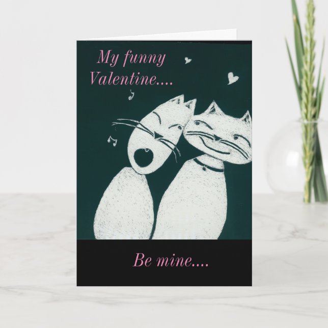 Cartes Pour Fêtes Annuelles Chats de la Saint Valentin (Devant)