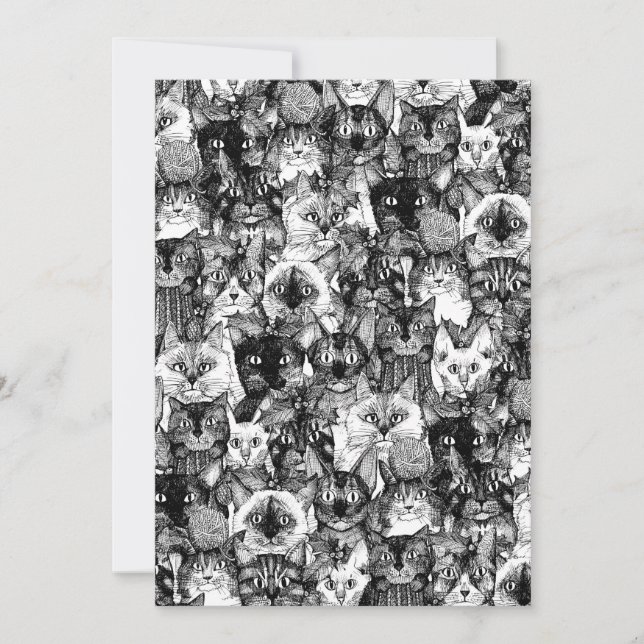 Cartes Pour Fêtes Annuelles chats de noël (Devant)