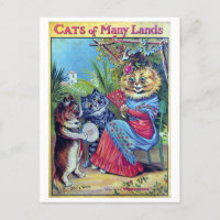 Chats de nombreuses terres - Louis Wain