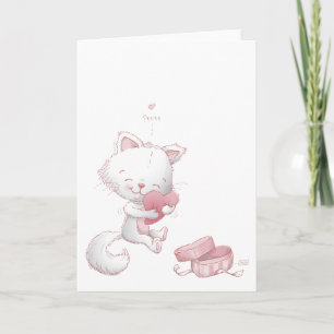 Cartes Pour Fêtes Annuelles Chats de Valentine