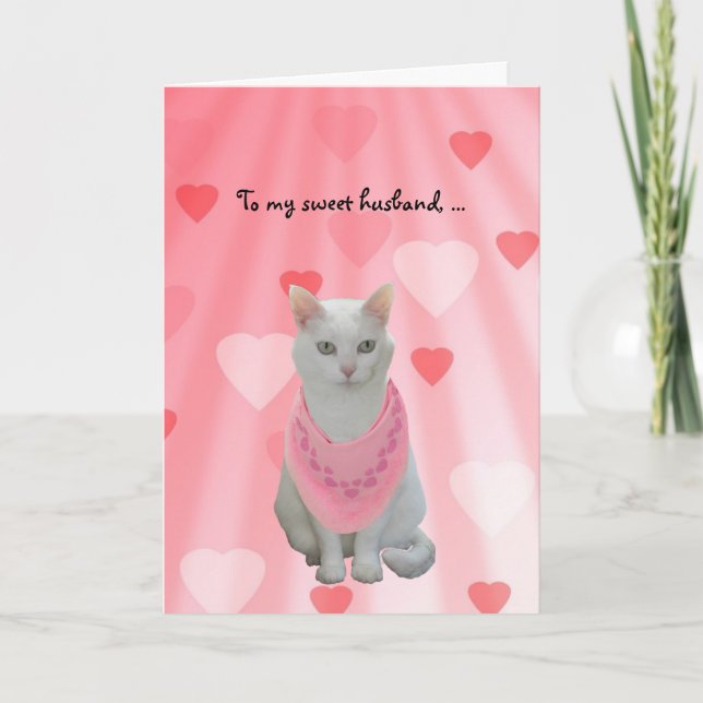 Cartes Pour Fêtes Annuelles Chats drôles personnalisables Valentine pour le (Devant)